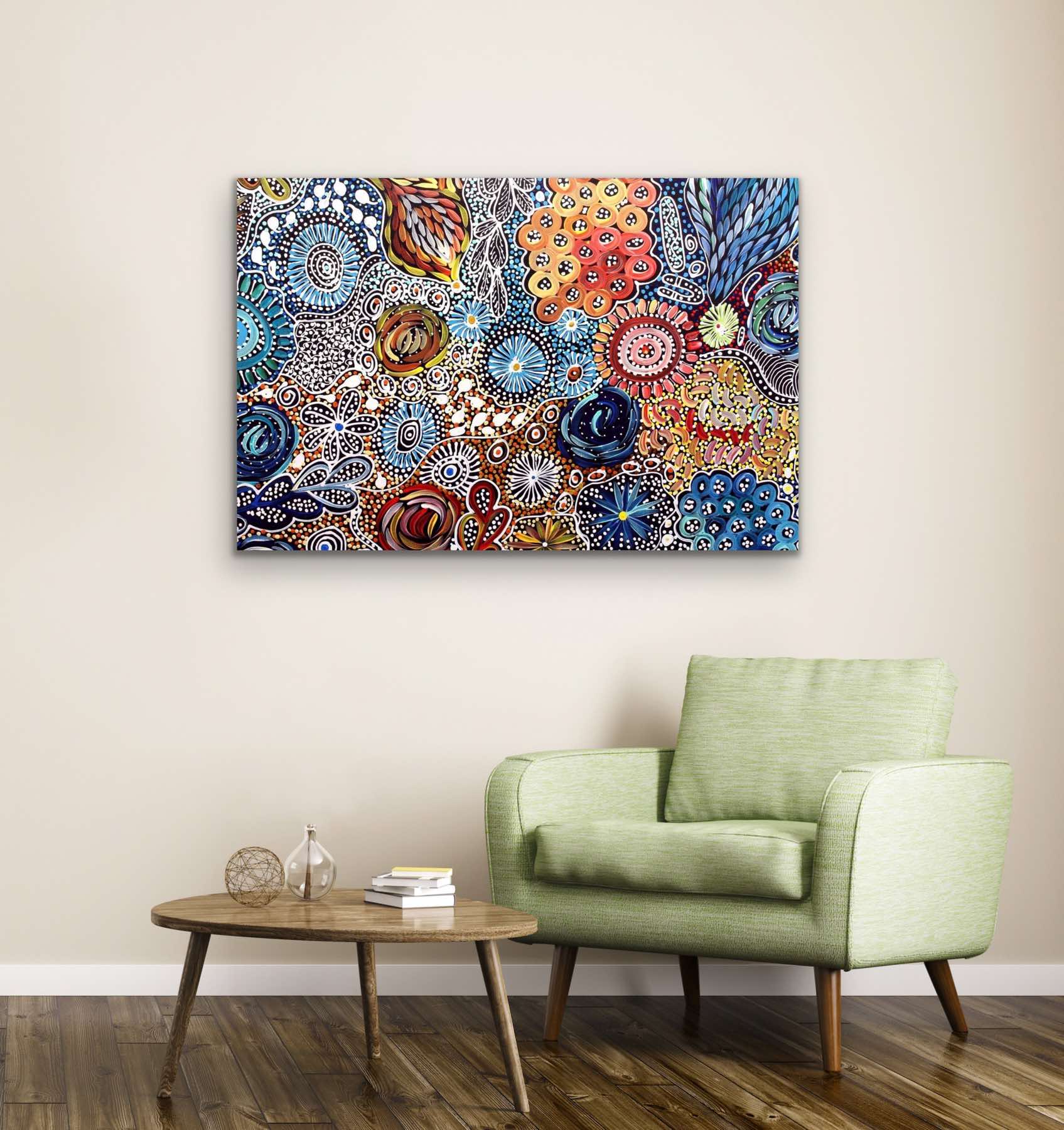 janet golder kngwarreye utopia print art by farquhar best seller free shipping