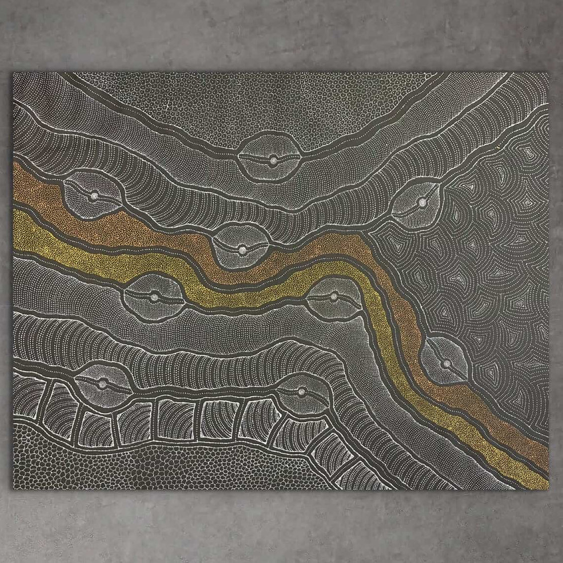 "My Country" Delvine Pitjara 127cm x 97cm