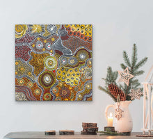 Load image into Gallery viewer, &quot;My Country (Utopia)&quot; Janet Golder Kngwarreye 61cm x 61cm
