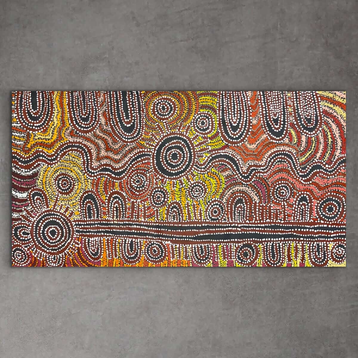 "Piltati" original Aboriginal painting by Tjimpuna Williams, 140cm x 75cm - authentic Indigenous Australian artwork