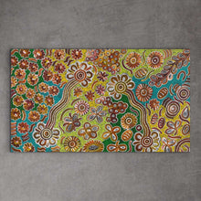 Load image into Gallery viewer, &quot;Bush Flower&quot; Bernadine Johnson Kemarre 121cm x 70cm
