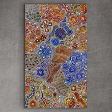 Load image into Gallery viewer, &quot;Bush Flower&quot; Bernadine Johnson Kemarre 133cm x 82cm
