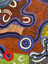 Load image into Gallery viewer, &quot;Waterholes&quot; Hazel Pepperill 72cm x 143cm
