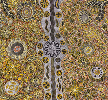 Load image into Gallery viewer, &quot;Bush Flower&quot; Bernadine Johnson Kemarre 89cm x 97cm
