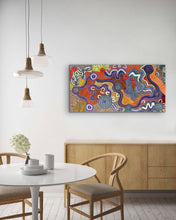 Load image into Gallery viewer, &quot;Waterholes&quot; Hazel Pepperill 72cm x 143cm

