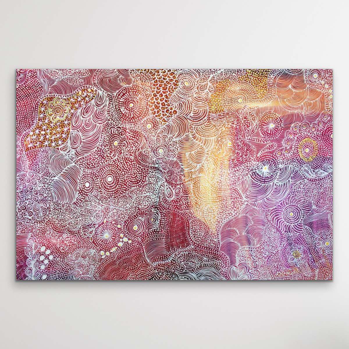 "Alhalkere" original Aboriginal painting by Print - authentic Indigenous Australian artwork
