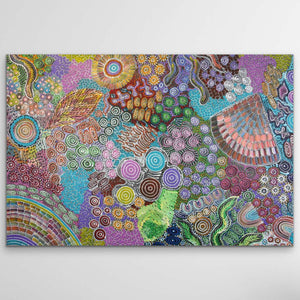 Bernadine Johnson Kemarre "Bush Flowers" Print