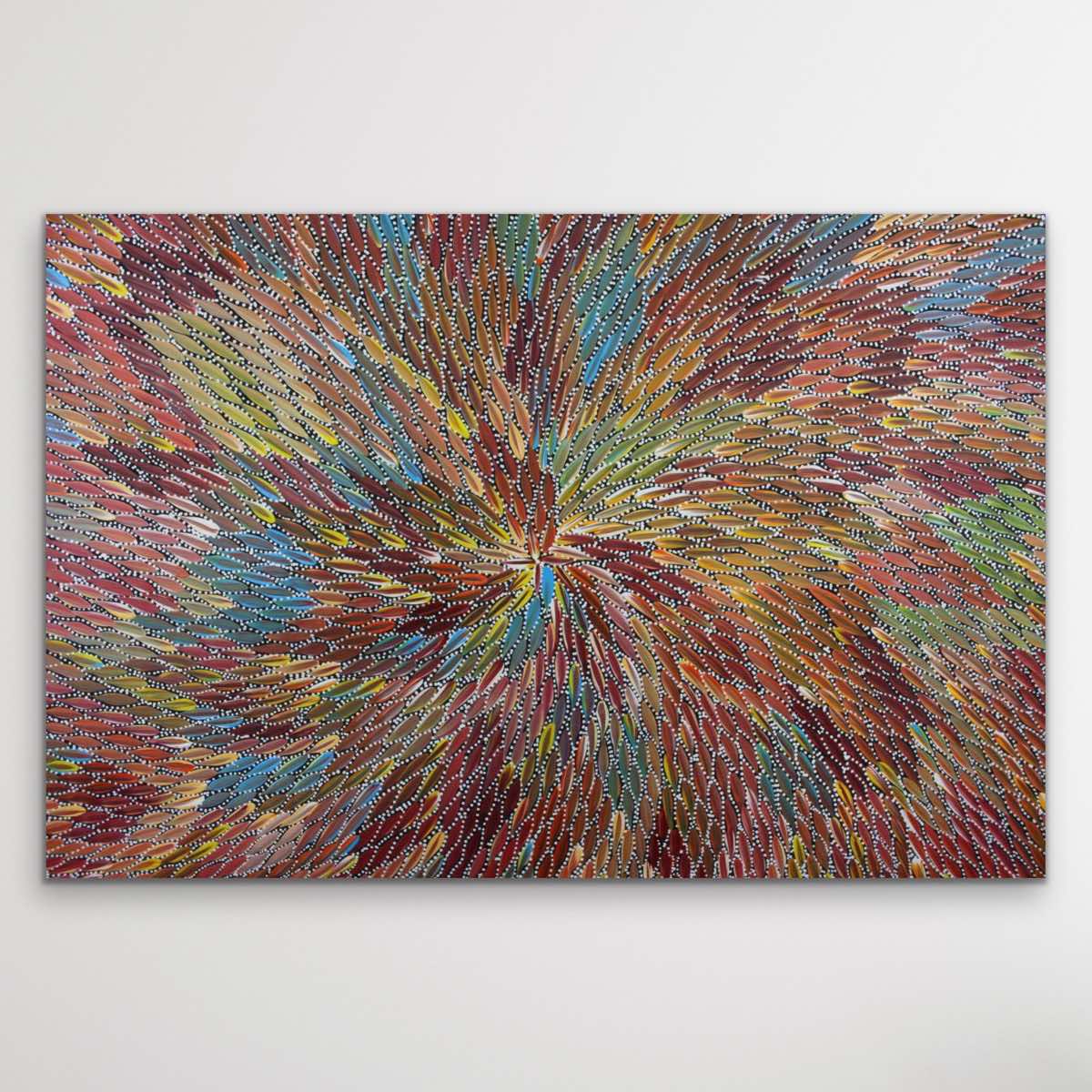 "Bush Medicine Leaves (Spring)" original Aboriginal painting by Print - authentic Indigenous Australian artwork