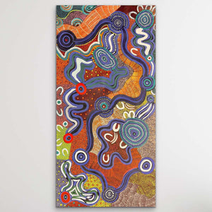 "Waterholes" Hazel Pepperill 72cm x 143cm