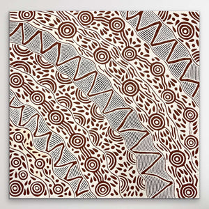 "Bush Banana Dreaming" Ursula Napangardi Hudson 95cm x 94cm