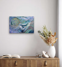 Load image into Gallery viewer, Carolanne Ken &quot;Miniyma Malilu&quot; Shades of Blue Print
