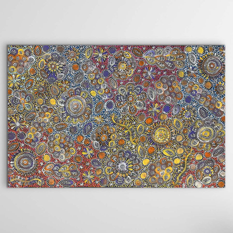 "My Country" original Aboriginal painting by Belinda Golder Kngwarreye, 148cm x 95cm - authentic Indigenous Australian artwork