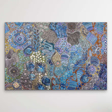 Load image into Gallery viewer, Janet Golder Kngwarreye &quot;My Country (Blue)&quot; Print
