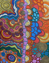 Load image into Gallery viewer, &quot;My Country&quot; Damien and Yilpi Marks 127cm x 100cm
