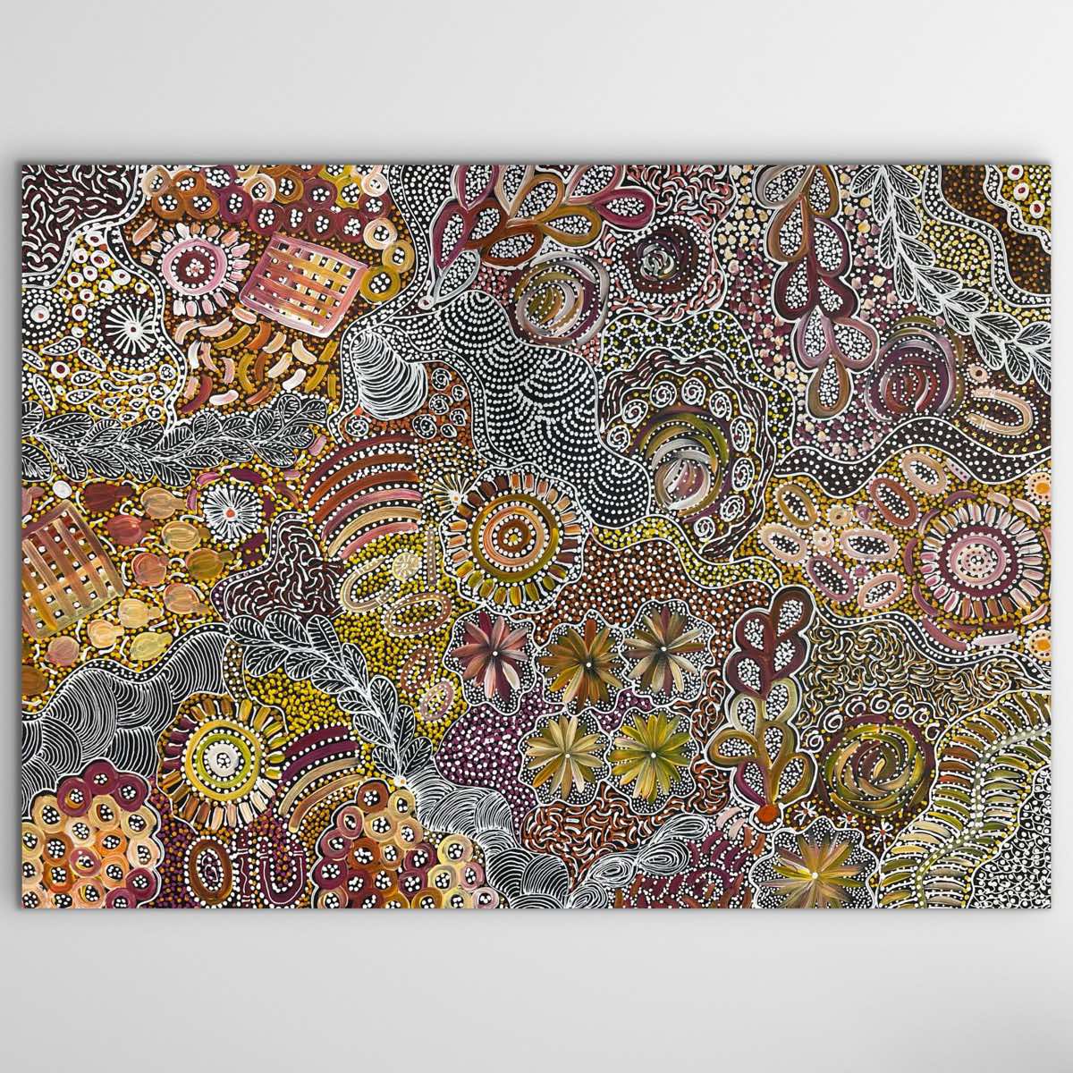 "Bush Yam Dreaming" Katrina Bird 122cm x 88cm