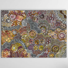 Load image into Gallery viewer, &quot;Bush Yam Dreaming&quot; Katrina Bird 122cm x 88cm
