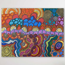 Load image into Gallery viewer, &quot;My Country&quot; Damien and Yilpi Marks 127cm x 100cm
