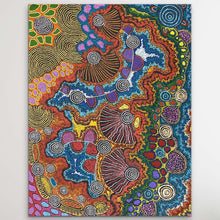 Load image into Gallery viewer, &quot;My Country&quot; Damien and Yilpi Marks 96cm x 127cm
