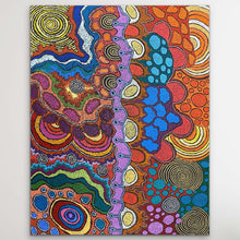 Load image into Gallery viewer, &quot;My Country&quot; Damien and Yilpi Marks 127cm x 100cm
