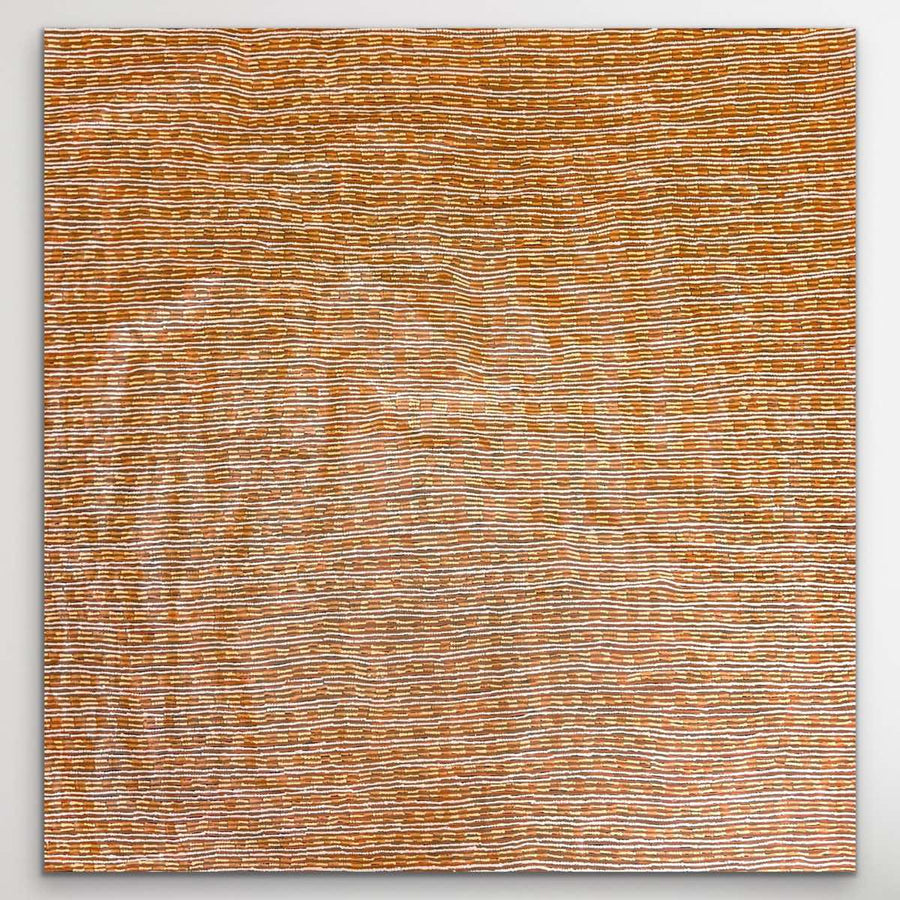 "Tali" original Aboriginal painting by Yukultji Napangati, 148cm x 144cm - authentic Indigenous Australian artwork