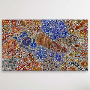 "Bush Flower" Bernadine Johnson Kemarre 133cm x 82cm