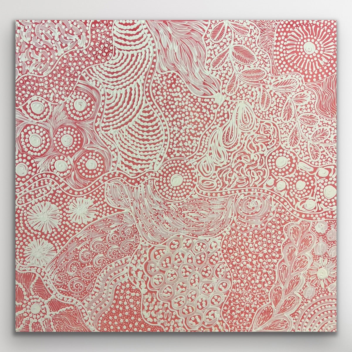 "Alhalkere" Janet Golder Kngwarreye 71cm x 68cm