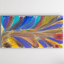Load image into Gallery viewer, "Pantu (Salt Lake)" original Aboriginal painting by Janice Stanley, 171cm x 89cm - authentic Indigenous Australian artwork
