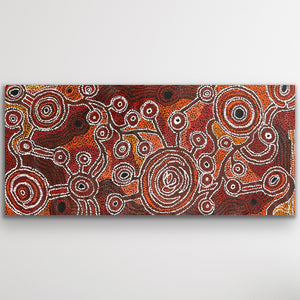 "Nguru Munu Kapi (Country)" Daisybell Kulyuru 127cm x 58cm