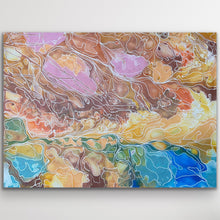 Load image into Gallery viewer, "Pantu (Salt Lake)" original Aboriginal painting by Janice Stanley, 120cm x 87cm - authentic Indigenous Australian artwork
