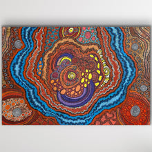 Load image into Gallery viewer, "My Country" original Aboriginal painting by Damien and Yilpi Marks, 199cm x 135cm - authentic Indigenous Australian artwork
