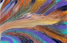 Load image into Gallery viewer, "Pantu (Salt Lake)" original Aboriginal painting by Janice Stanley, 181cm x 119cm - authentic Indigenous Australian artwork

