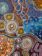Load image into Gallery viewer, "My Country (Utopia)" original Aboriginal painting by Janet Golder Kngwarreye, 62cm x 57cm - authentic Indigenous Australian artwork
