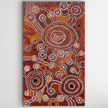 Load image into Gallery viewer, "Country" by Daisybell Kulyuru - detail view of Aboriginal painting, 115cm x 69cm
