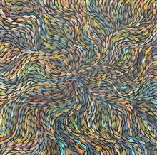 Load image into Gallery viewer, "Bush Medicine Leaves" original Aboriginal painting by Rachael Nambula, 70cm x 69cm - authentic Indigenous Australian artwork
