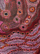 Load image into Gallery viewer, "Rainbow Serpent (Wanampi)" Aboriginal art by Debra Umala - close-up detail, 297cm x 197cm
