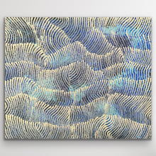 Load image into Gallery viewer, "Sand Dunes in the Milky Way" original Aboriginal painting by Maureen Nampijinpa Hudson, 79cm x 66cm - authentic Indigenous Australian artwork
