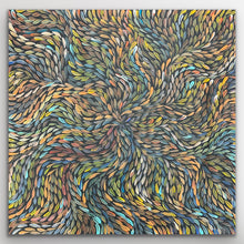 Load image into Gallery viewer, "Bush Medicine Leaves" original Aboriginal painting by Rachael Nambula, 70cm x 69cm - authentic Indigenous Australian artwork
