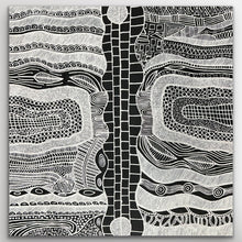 Load image into Gallery viewer, "Mina Mina Dreaming" original Aboriginal painting by Alice Granites Napanangka, 103cm x 101cm - authentic Indigenous Australian artwork
