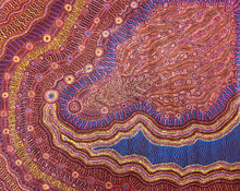 Load image into Gallery viewer, "Rainbow Serpent (Wanampi)" original Aboriginal painting by Debra Umala, 152cm x 120cm - authentic Indigenous Australian artwork
