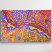 Load image into Gallery viewer, "Wati-Ngintaka Tjukurrpa (Angatja Homeland)" original Aboriginal painting by Megan Lyons, 181cm x 121cm - authentic Indigenous Australian artwork
