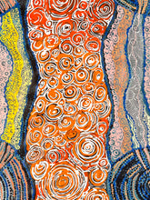 Load image into Gallery viewer, "Minyma Kutjara" Joanne Ken 71cm x 79cm Close up of dotwork with multicolour pallete. 
