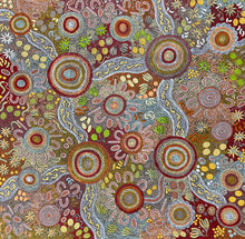 Load image into Gallery viewer, "Women Hunting Bush Tucker" original Aboriginal painting by Julieanne Turner Nungurrayi, 140cm x 136cm - authentic Indigenous Australian artwork
