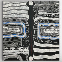 Load image into Gallery viewer, "Mina Mina Dreaming" original Aboriginal painting by Alice Granites Napanangka, 132cm x 129cm - authentic Indigenous Australian artwork
