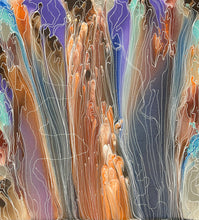 Load image into Gallery viewer, "Pantu (Salt Lake)" original Aboriginal painting by Janice Stanley, 96cm x 88cm - authentic Indigenous Australian artwork
