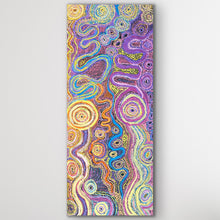Load image into Gallery viewer, "Pututju (Caterpillar Dreaming)" original Aboriginal painting by Rhoda Tjitayi, 201cm x 83cm - authentic Indigenous Australian artwork
