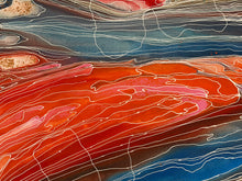 Load image into Gallery viewer, "Pantu (Salt Lake)" original Aboriginal painting by Janice Stanley, 231cm x 78cm - authentic Indigenous Australian artwork
