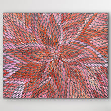 Load image into Gallery viewer, "Bush Medicine Leaves" original Aboriginal painting by Bernadine Johnson Kemarre, 47cm x 40cm - authentic Indigenous Australian artwork
