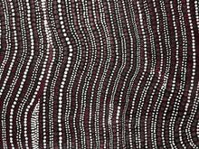 Load image into Gallery viewer, 95cm x 146cm Bush Onion Maron and White Large Original Aboriginal Artwork
