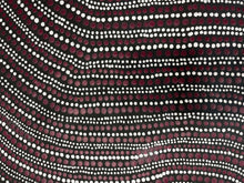Load image into Gallery viewer, 95cm x 146cm Bush Onion Maron and White Large Original Aboriginal Artwork

