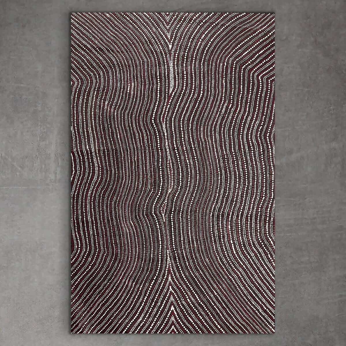 95cm x 146cm Bush Onion Original Authentic Aboriginal Painting Large